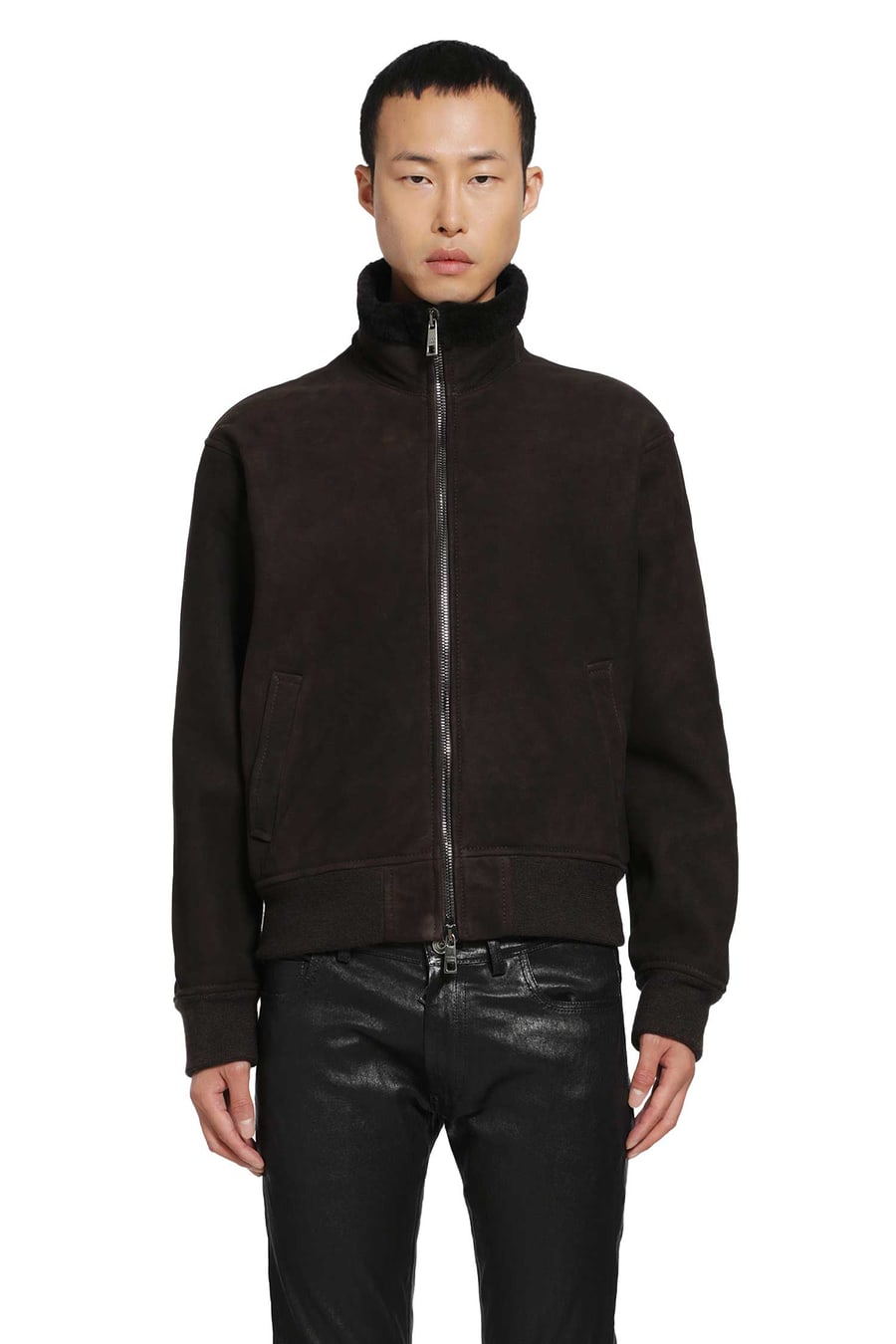 GIORGIO BRATO Zip-Up Leather Jacket, view 2