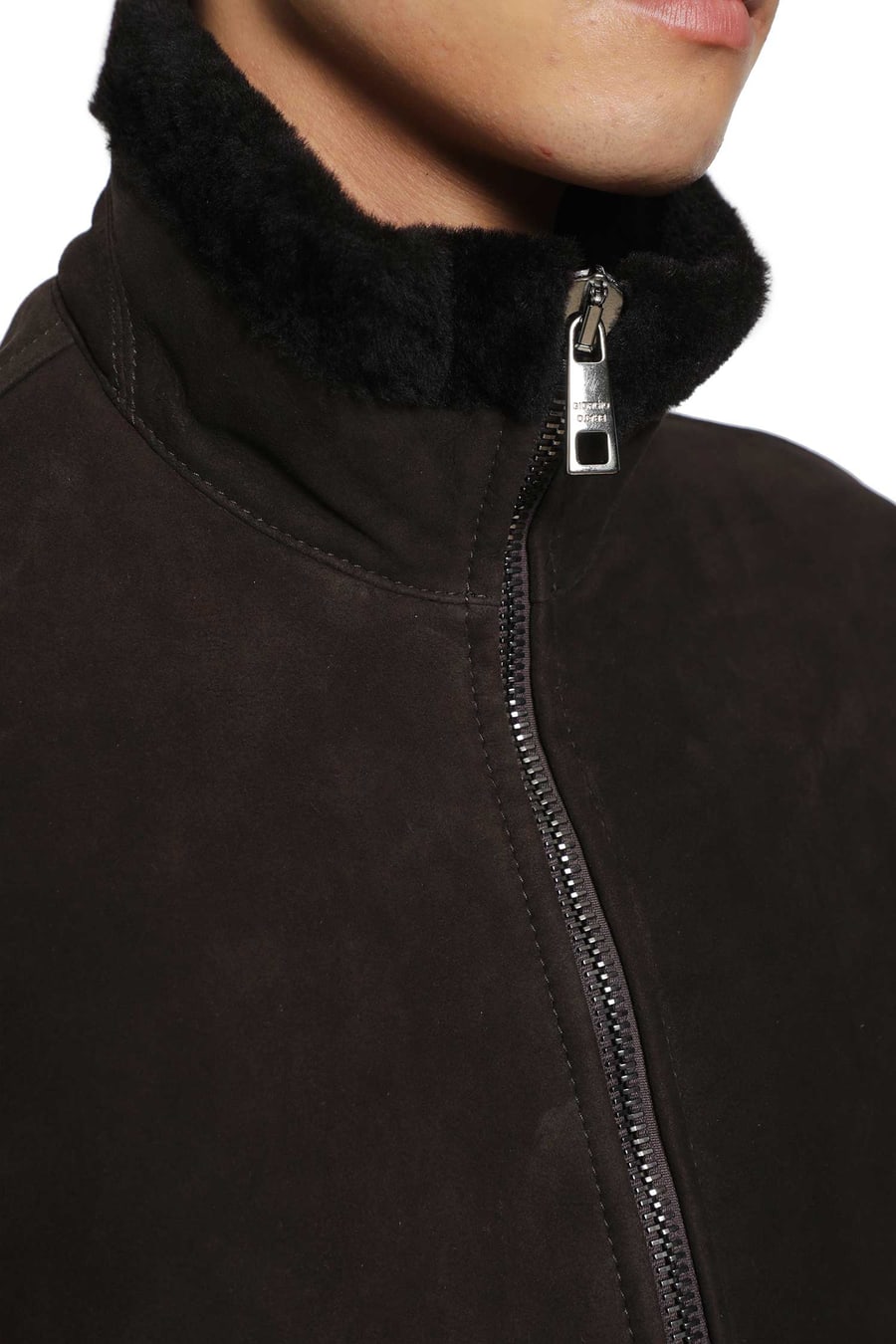 GIORGIO BRATO Zip-Up Leather Jacket, view 5