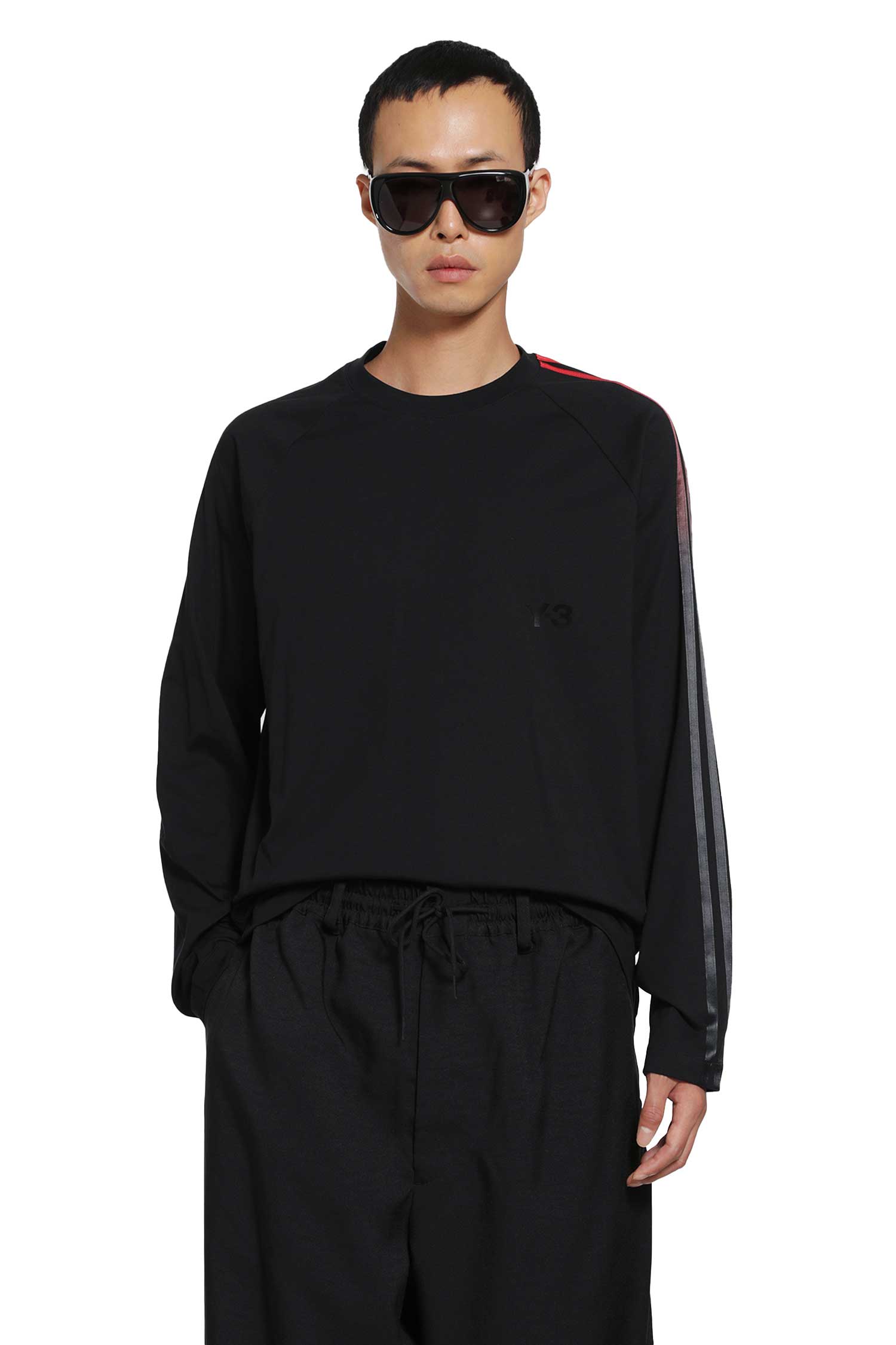 Y-3 Oversized Gradient Stripes Long Sleeve T-Shirt