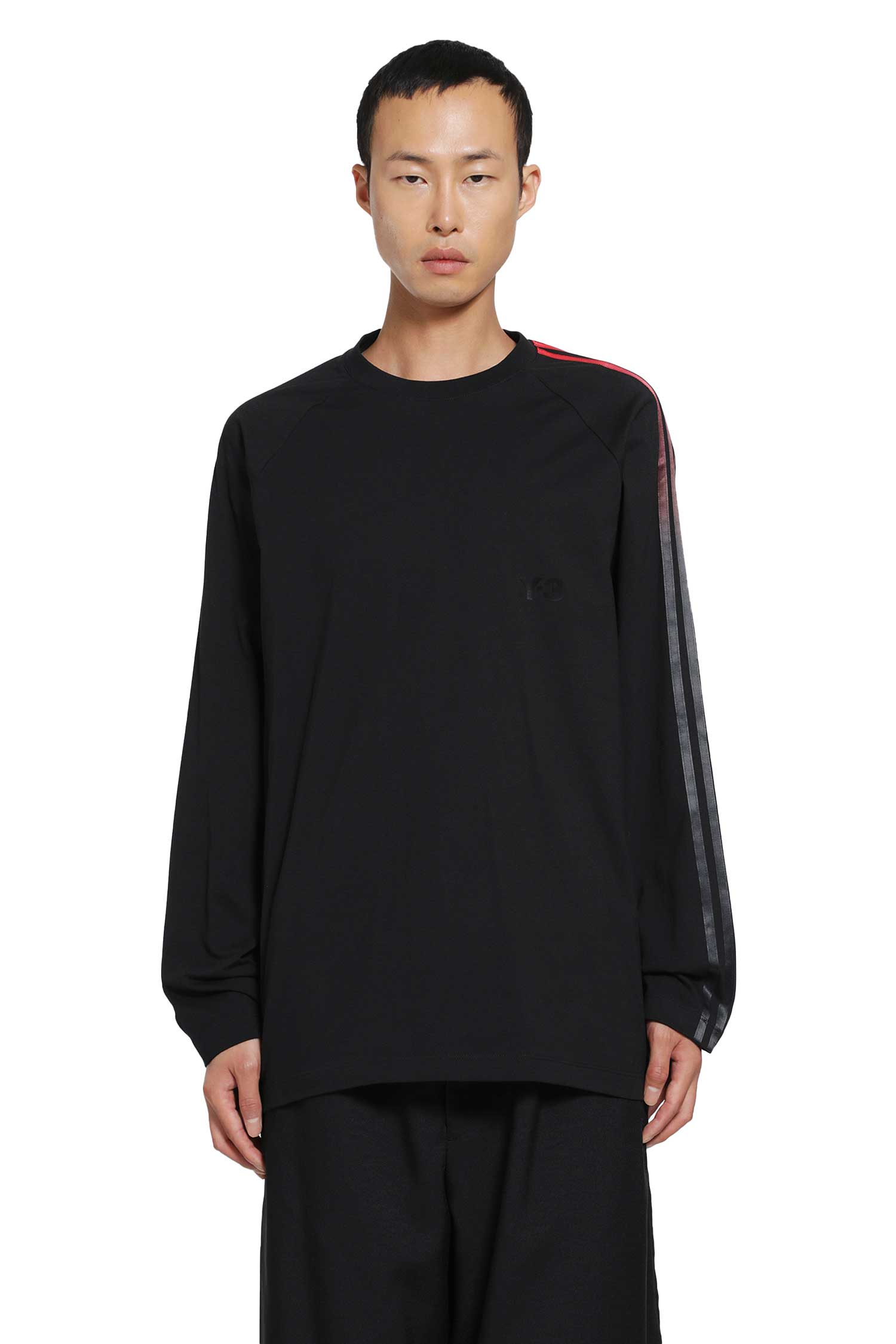 Y-3 Oversized Gradient Stripes Long Sleeve T-Shirt, view 2