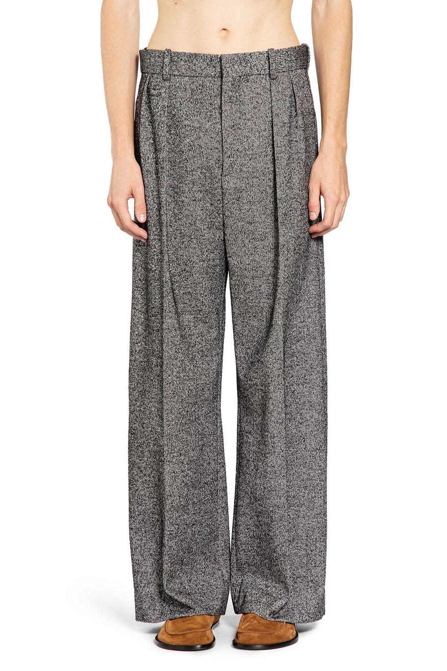 Loewe Wide Leg Twill Trousers, view 2