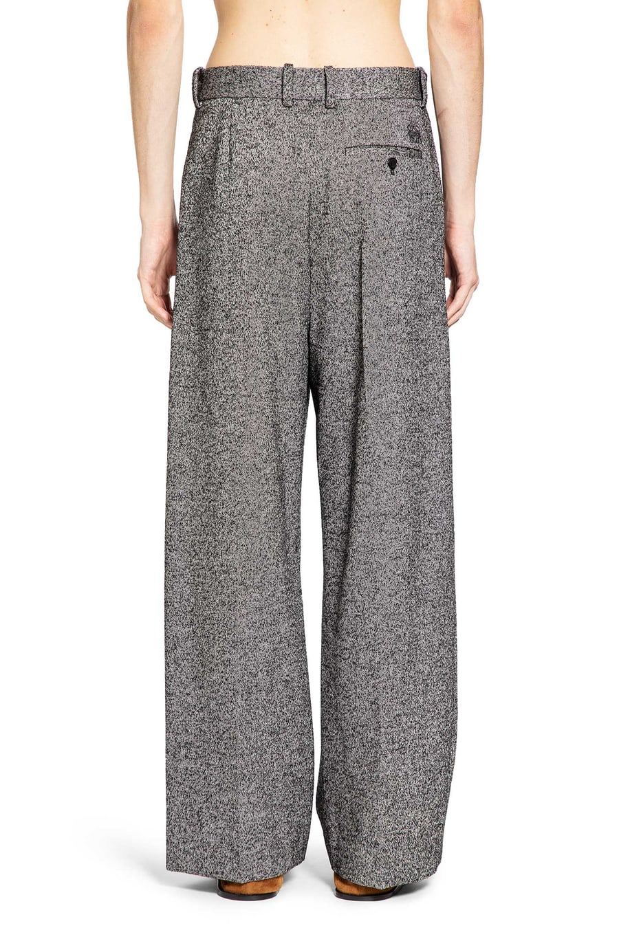 Loewe Wide Leg Twill Trousers, view 4