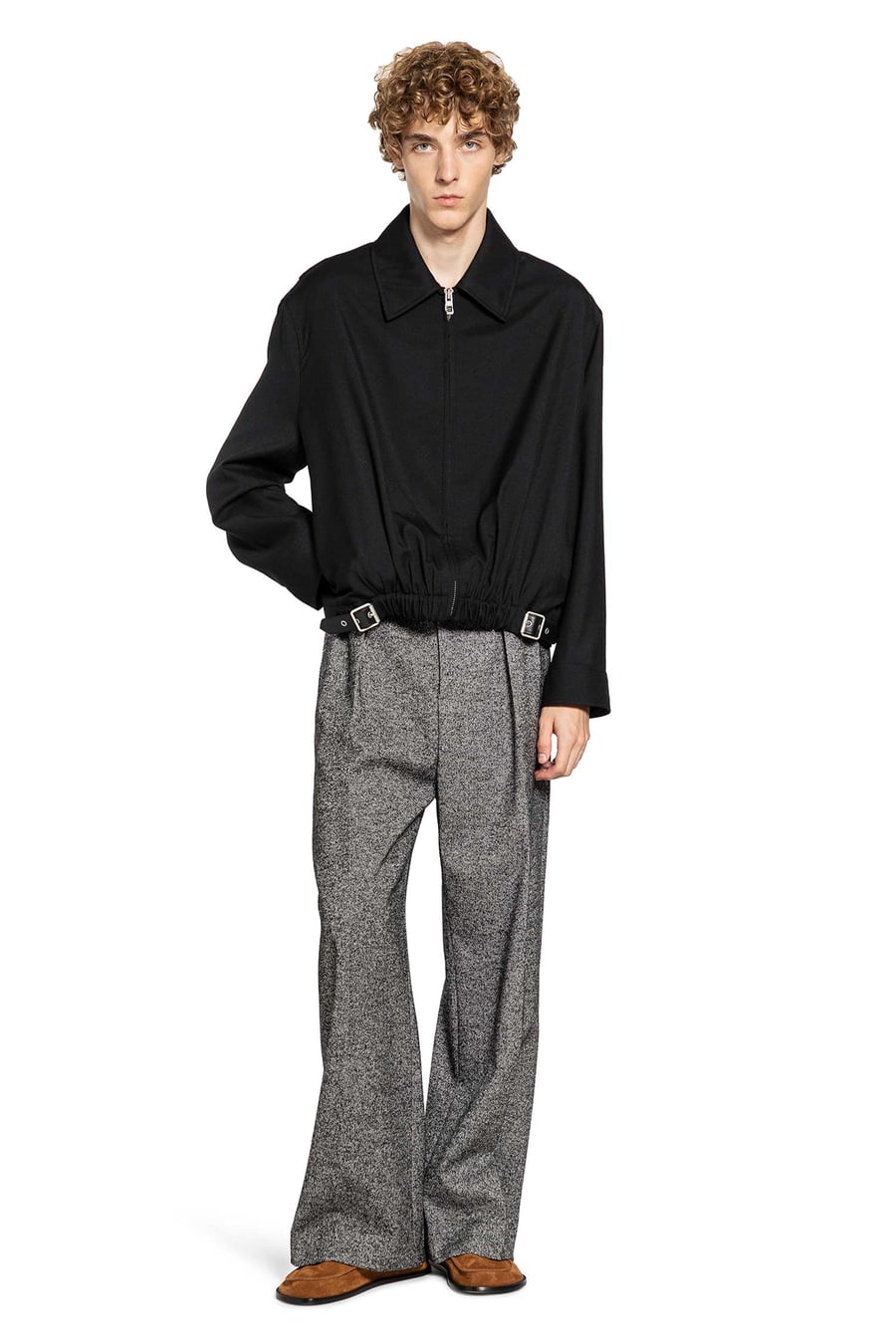 Loewe Wide Leg Twill Trousers, view 6