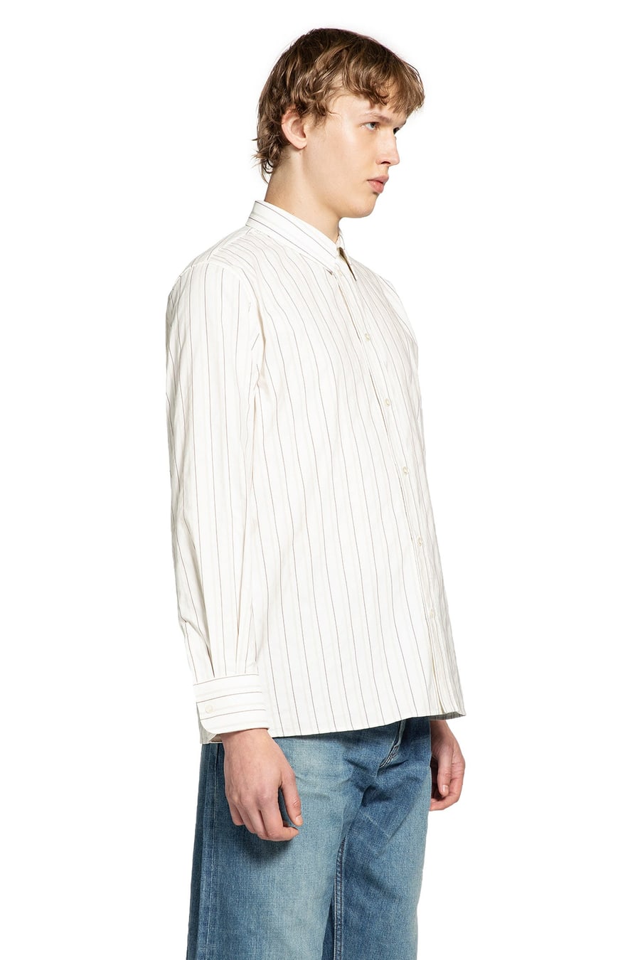 Saint Laurent Cassandre Striped Shirt, view 3
