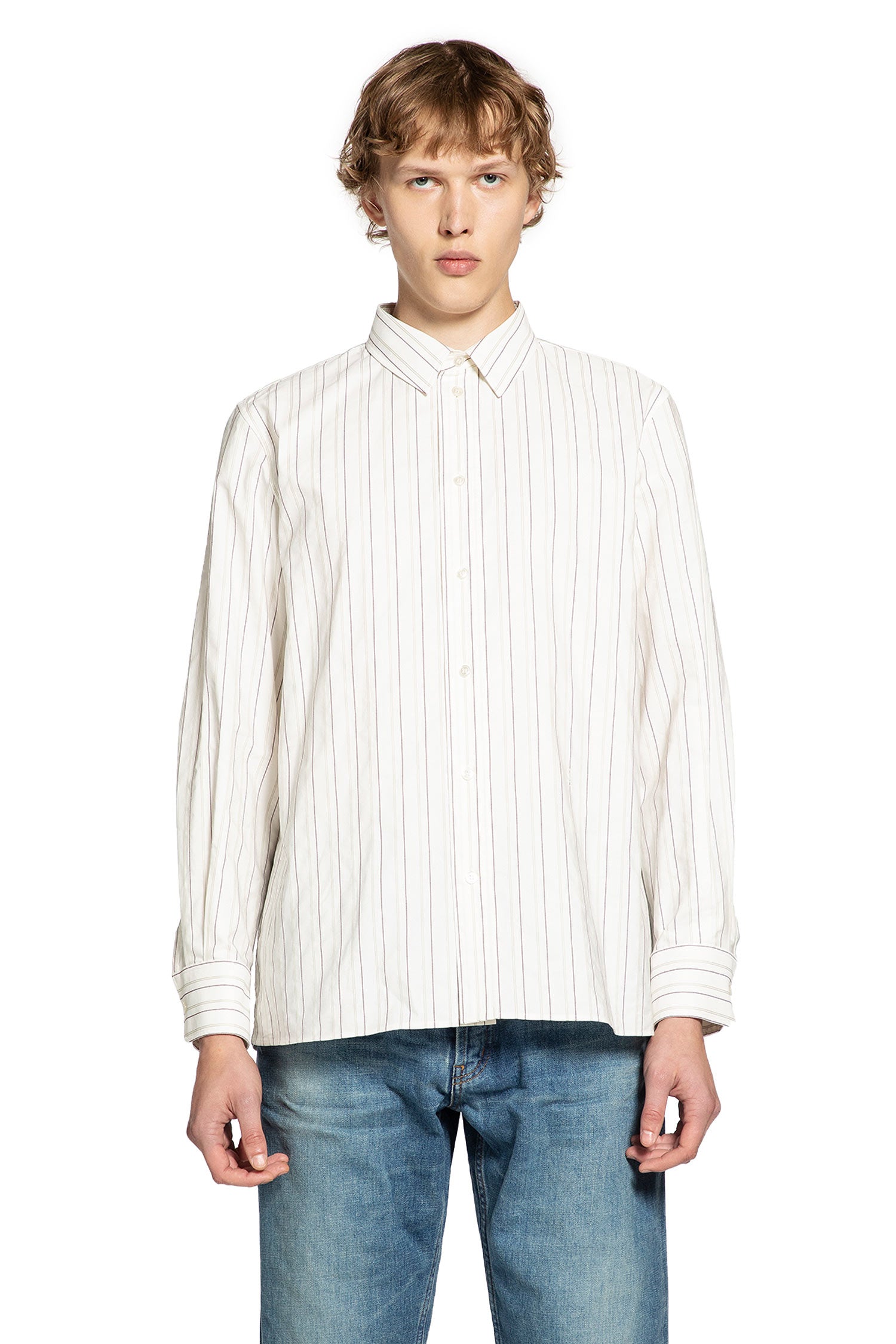Saint Laurent Cassandre Striped Shirt, view 2
