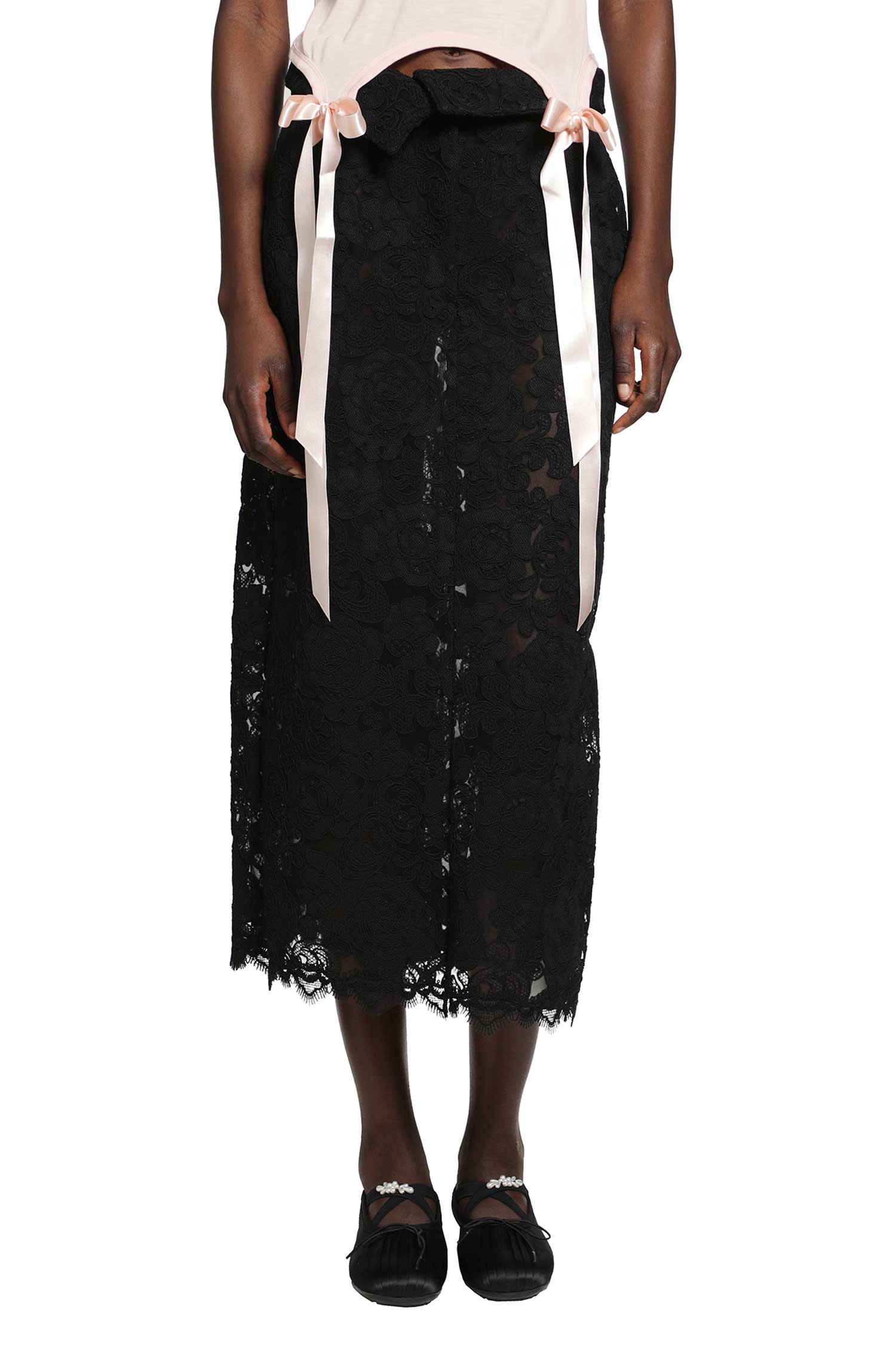 SIMONE ROCHA Peeling Waist Column Skirt