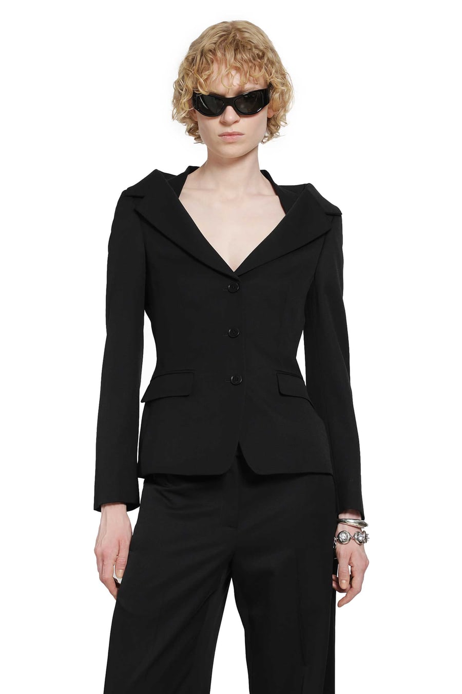 MCQUEEN Off-the-shoulder Harness Jacket