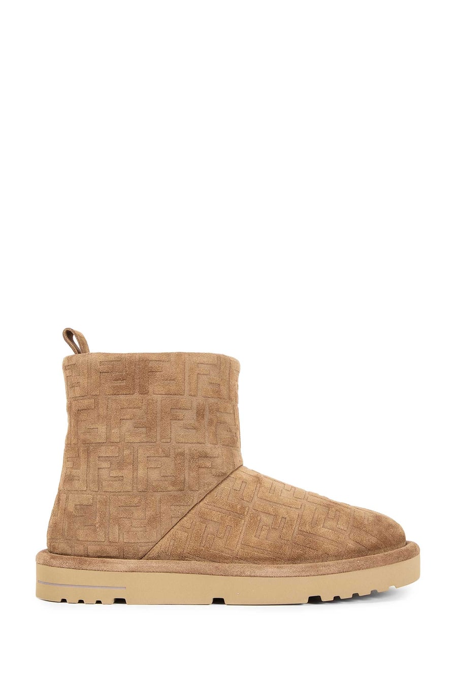 Fendi FF Suede Ankle Boots