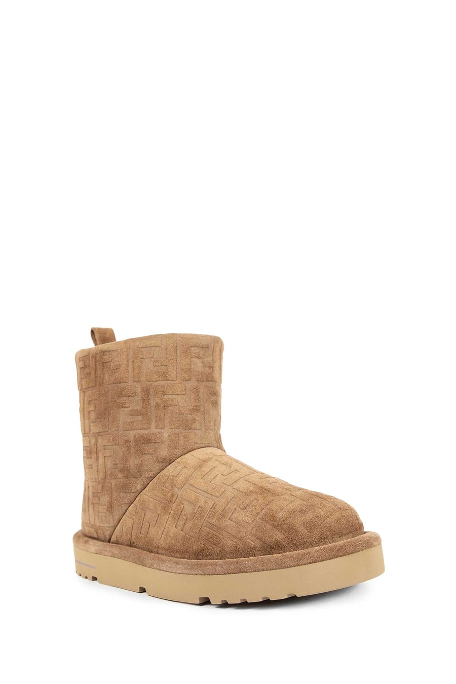 Fendi FF Suede Ankle Boots, view 2