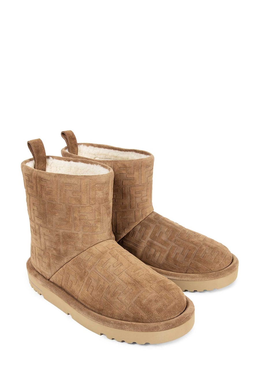 Fendi FF Suede Ankle Boots, view 6