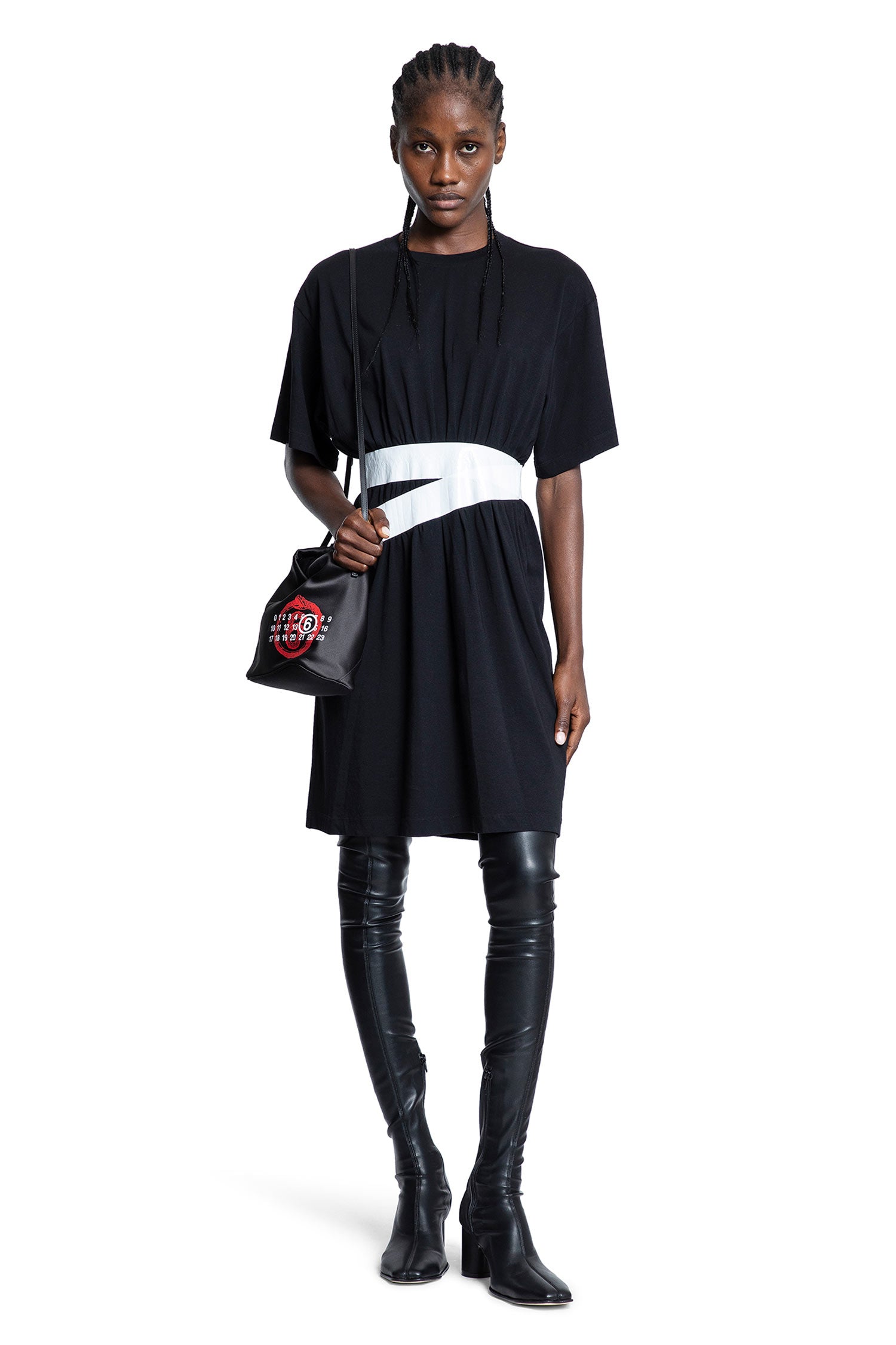 MM6 Maison Margiela Taped Jersey Mini Dress