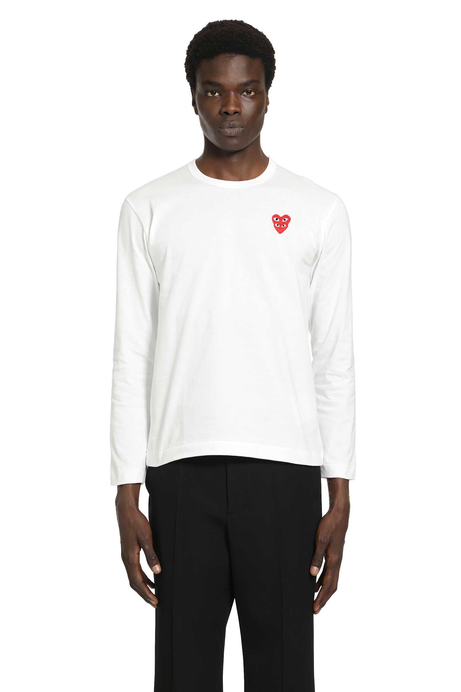 COMME DES GARCONS PLAY Heart Long Sleeve T-shirt, view 2