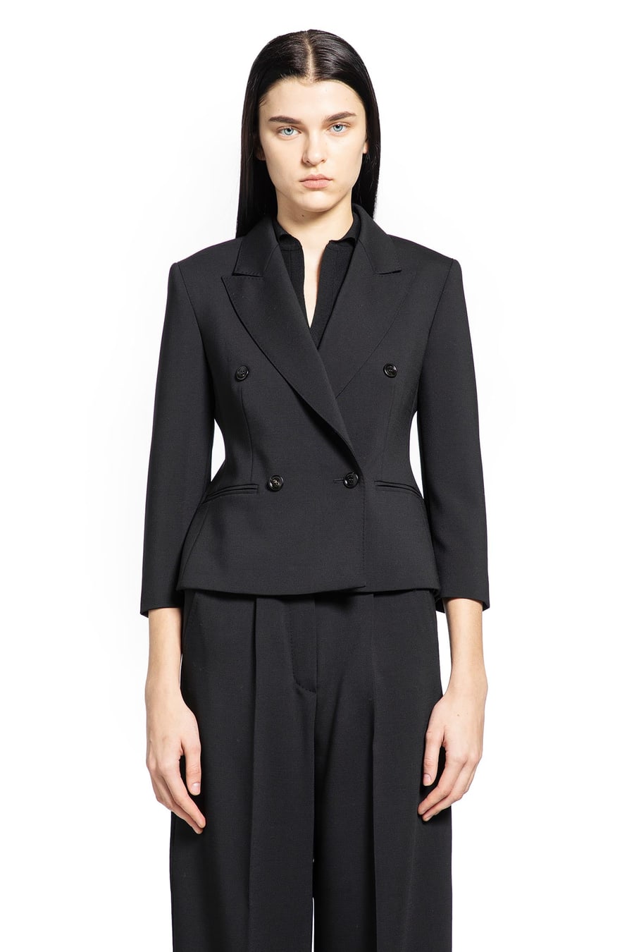 Max Mara Wollen Cloth Cropped Blazer, view 2