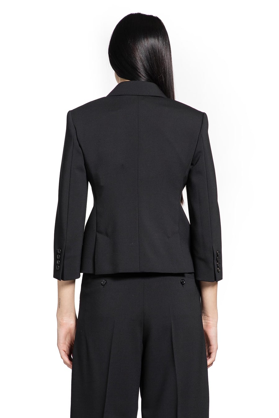Max Mara Wollen Cloth Cropped Blazer, view 4