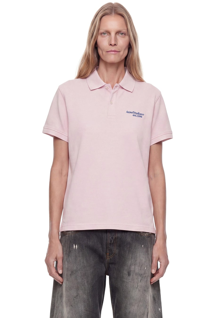 ACNE STUDIOS Logo Polo T-Shirt, view 2