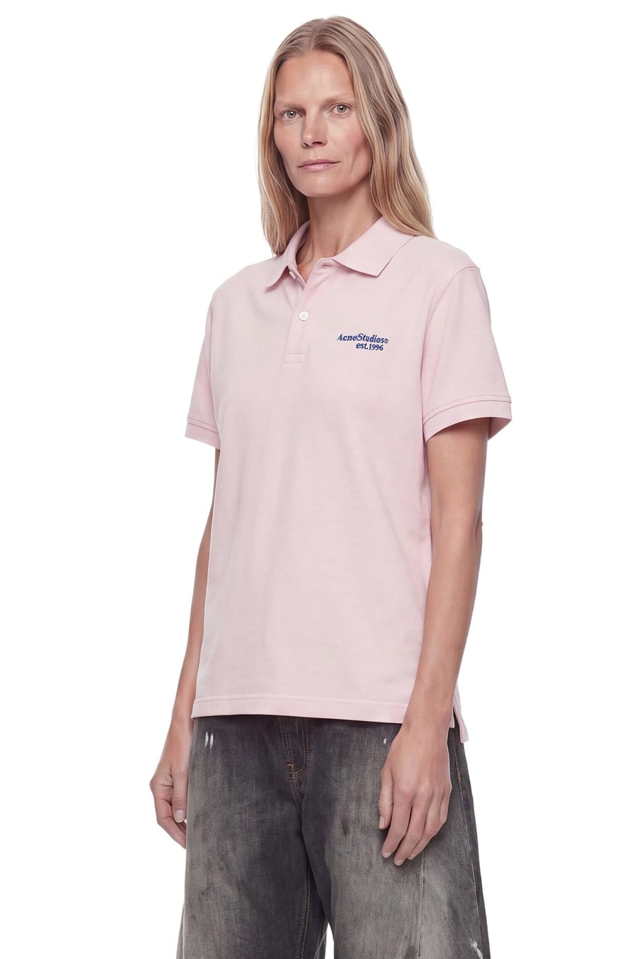 ACNE STUDIOS Logo Polo T-Shirt, view 3