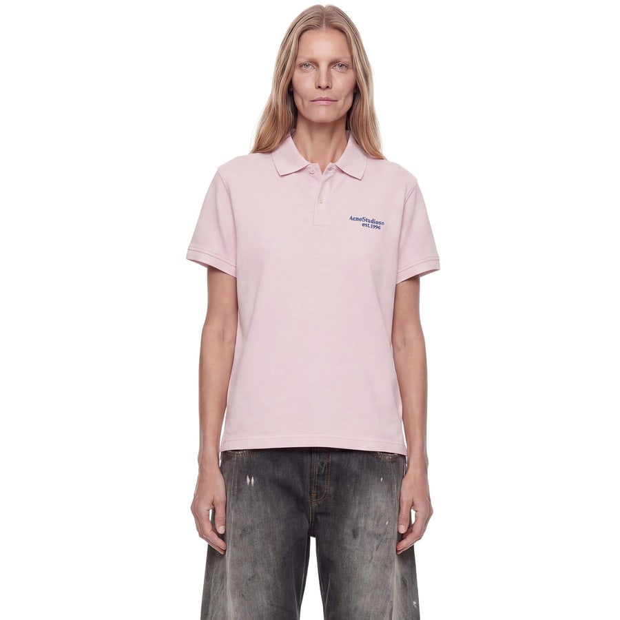 ACNE STUDIOS Logo Polo T-Shirt, view 6