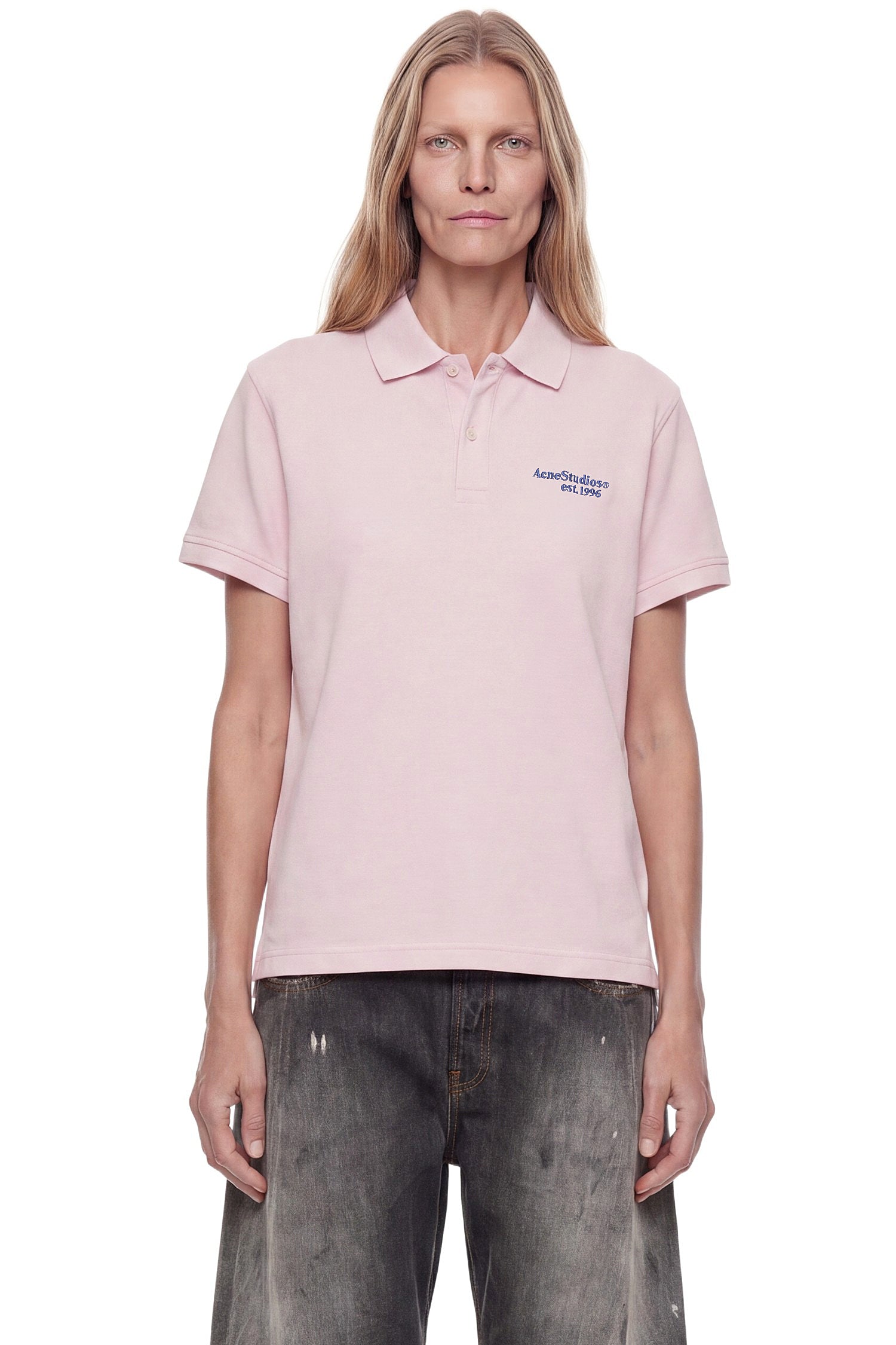 ACNE STUDIOS Logo Polo T-Shirt, view 2