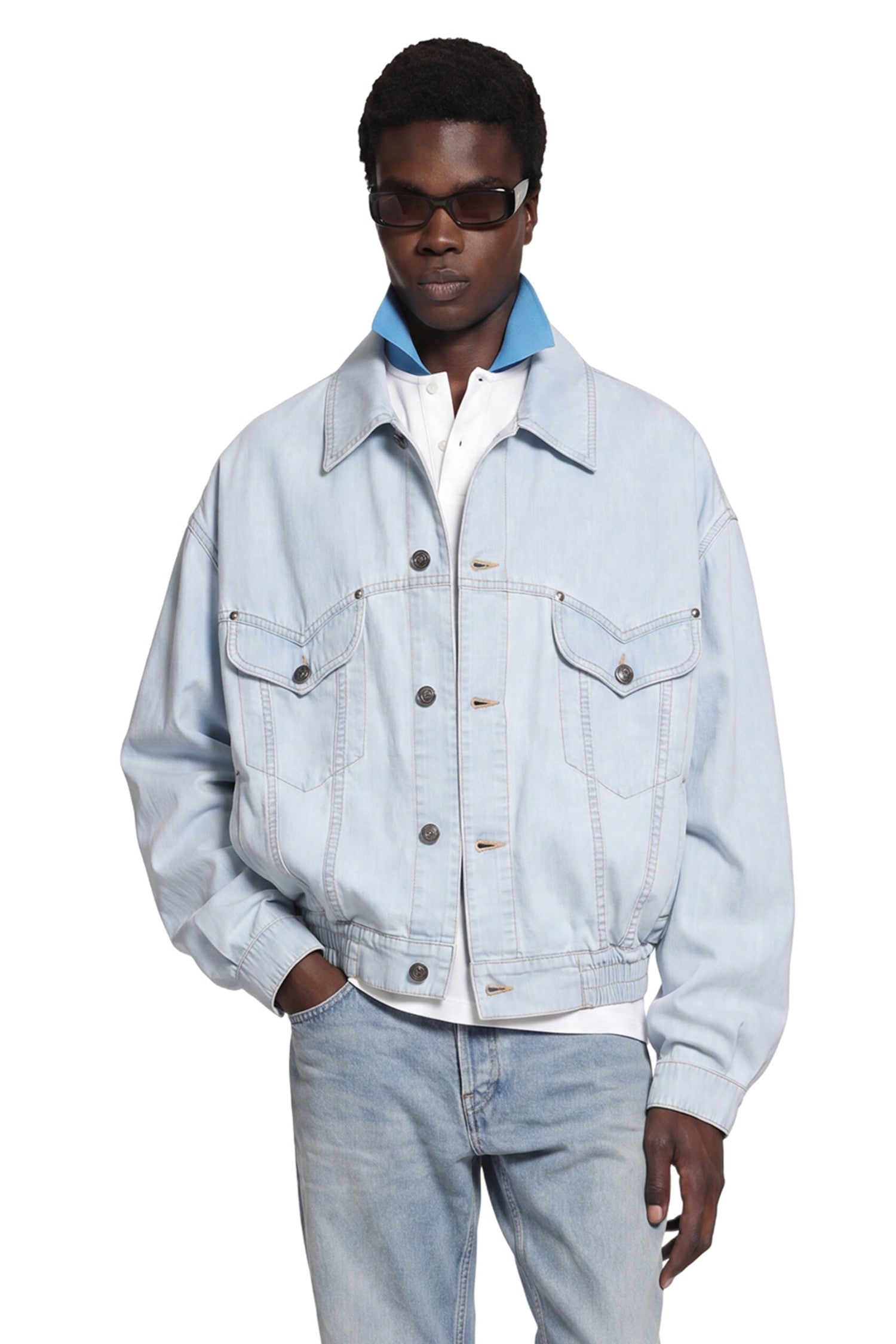 Versace Denim Chambray Jacket