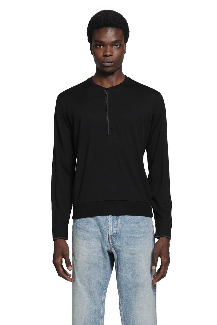 Tom Ford Wool Silk Cashmere Henley, view 2