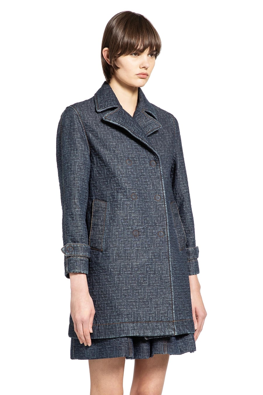 Fendi Quilted FF Denim Jacket, view 2