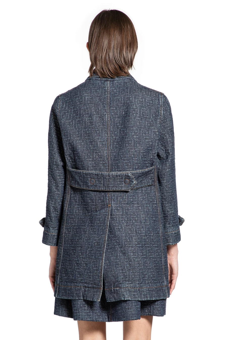 Fendi Quilted FF Denim Jacket, view 3