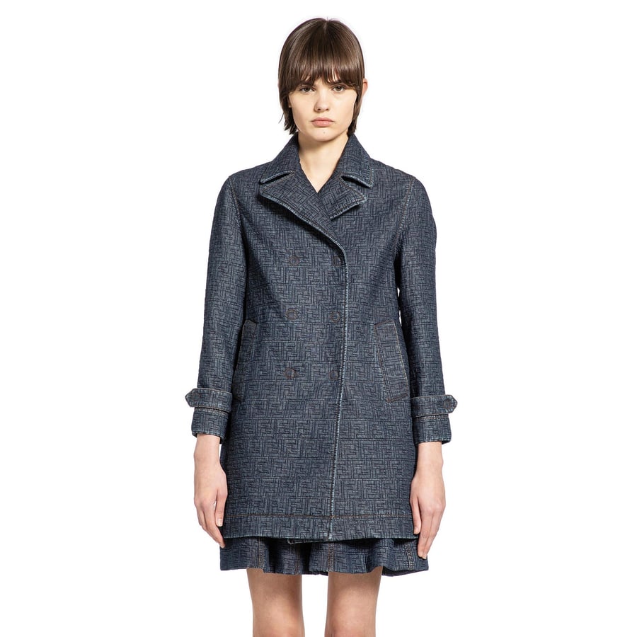 Fendi Quilted FF Denim Jacket, view 6