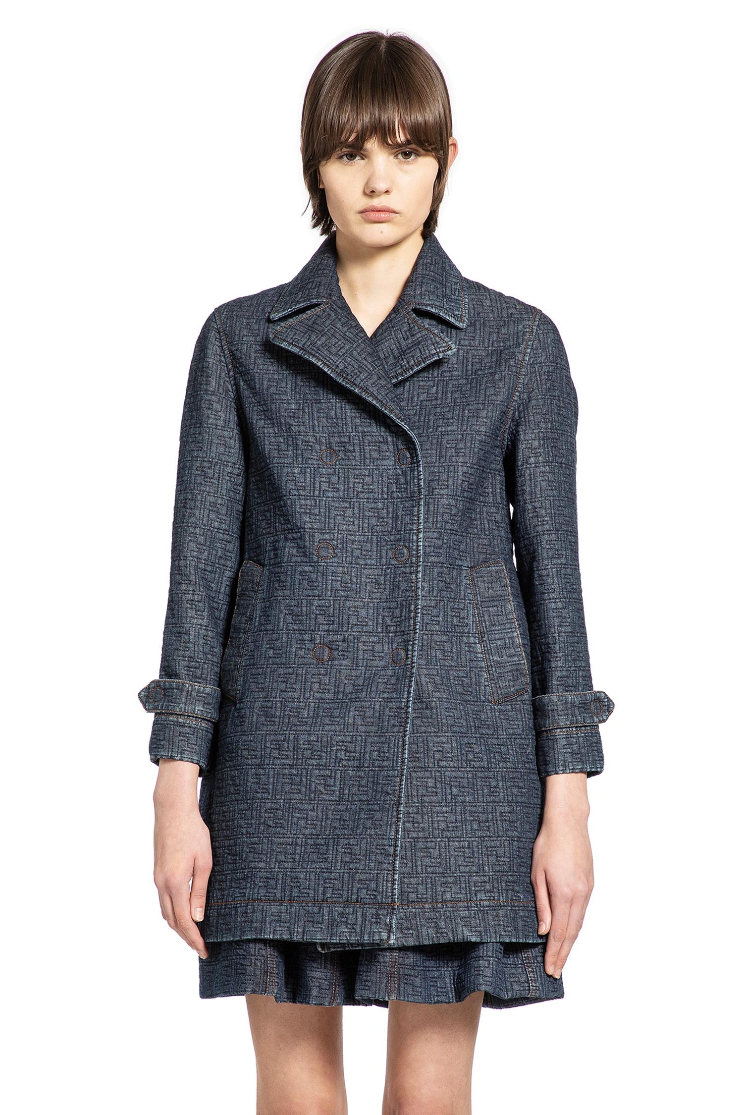 Fendi Quilted FF Denim Jacket