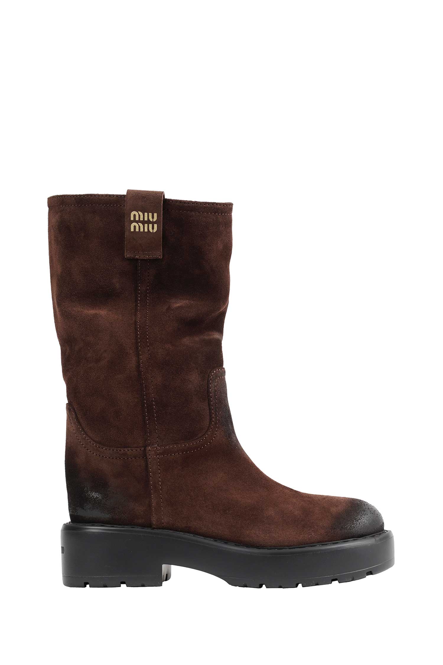 Miu Miu Foule Suede Boots