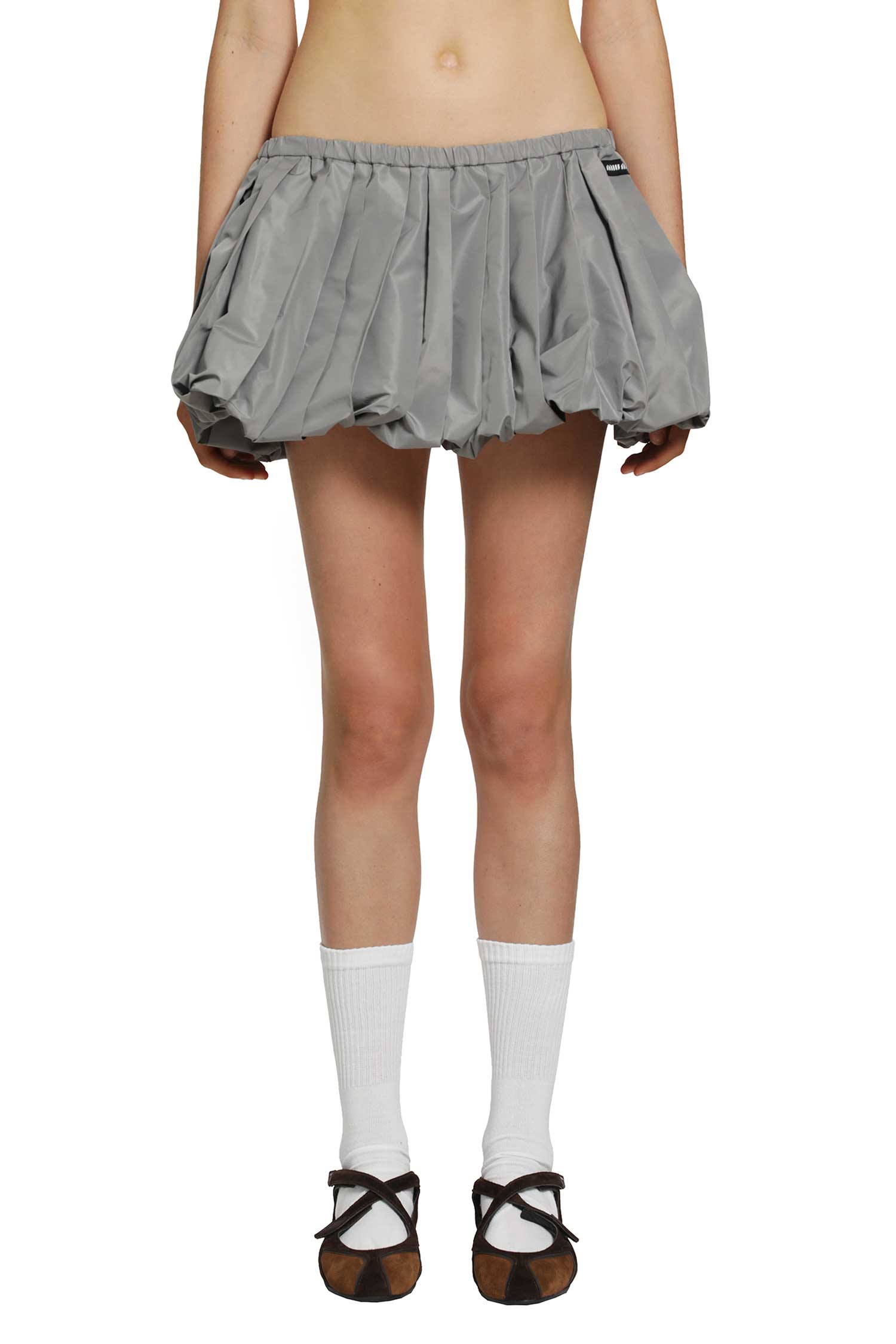 Miu Miu Technical Fabric Mini Skirt, view 2