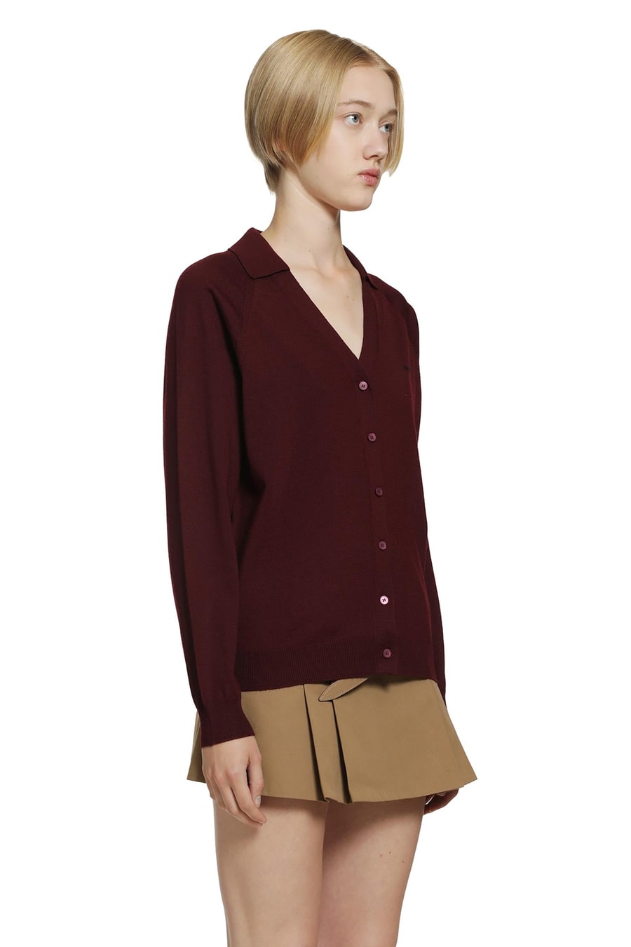 Miu Miu Wool Polo Sweater, view 3
