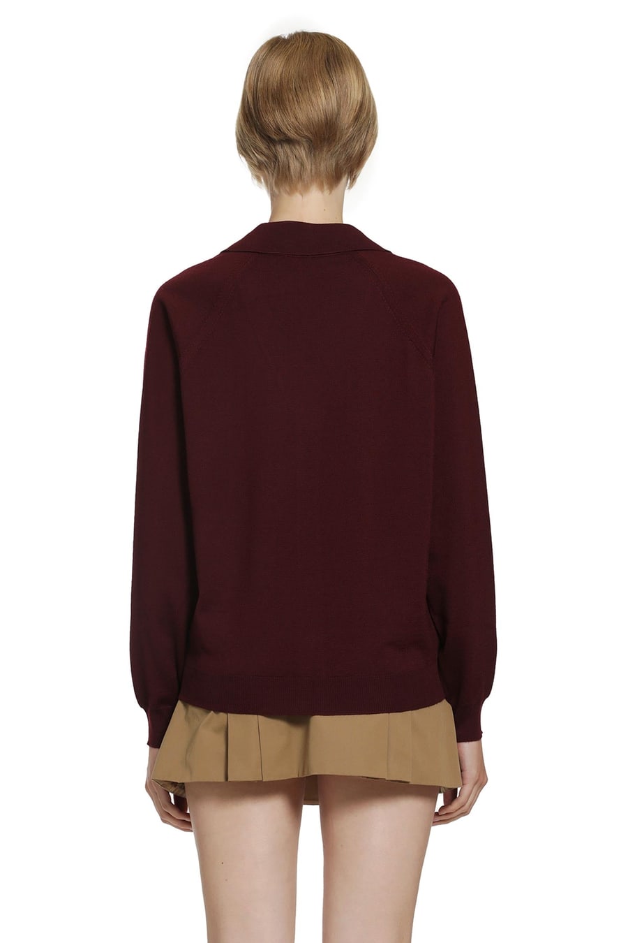 Miu Miu Wool Polo Sweater, view 4