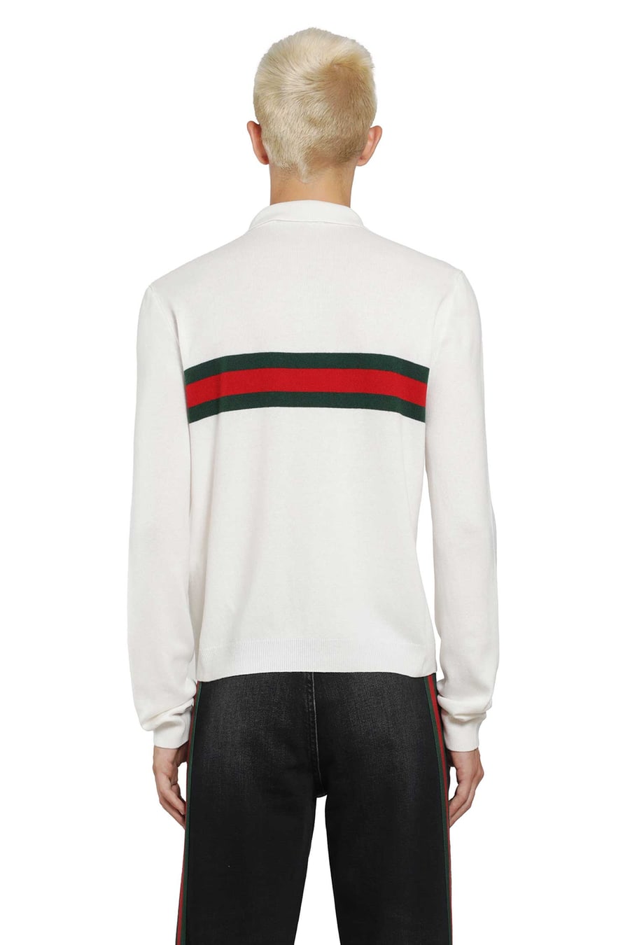 Gucci Polo Shirt With Web, view 4