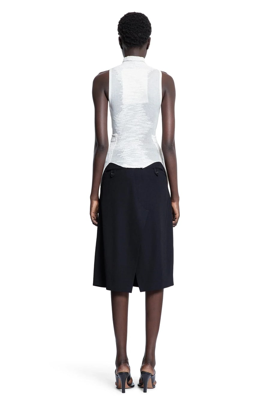 HALOS Eva Turtleneck Apron Top, view 3
