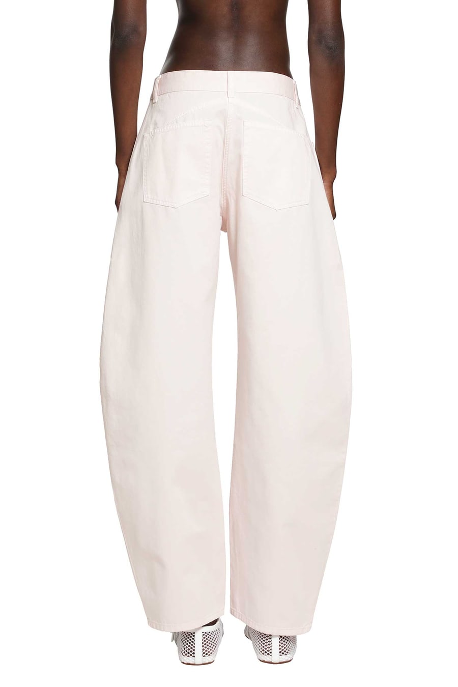 Alaïa Round Denim Pants, view 4