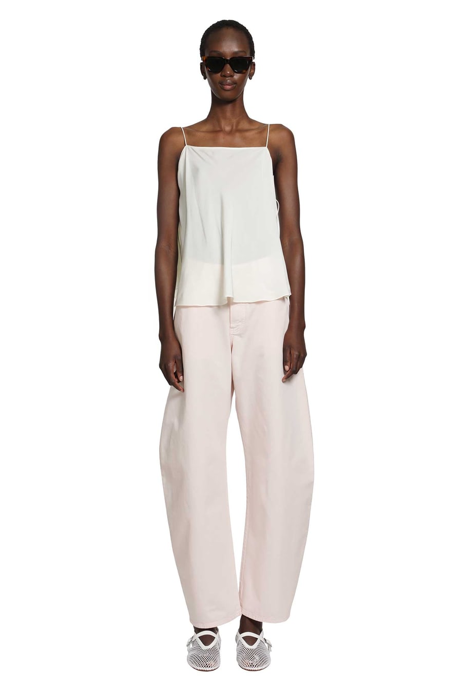 Alaïa Round Denim Pants, view 5