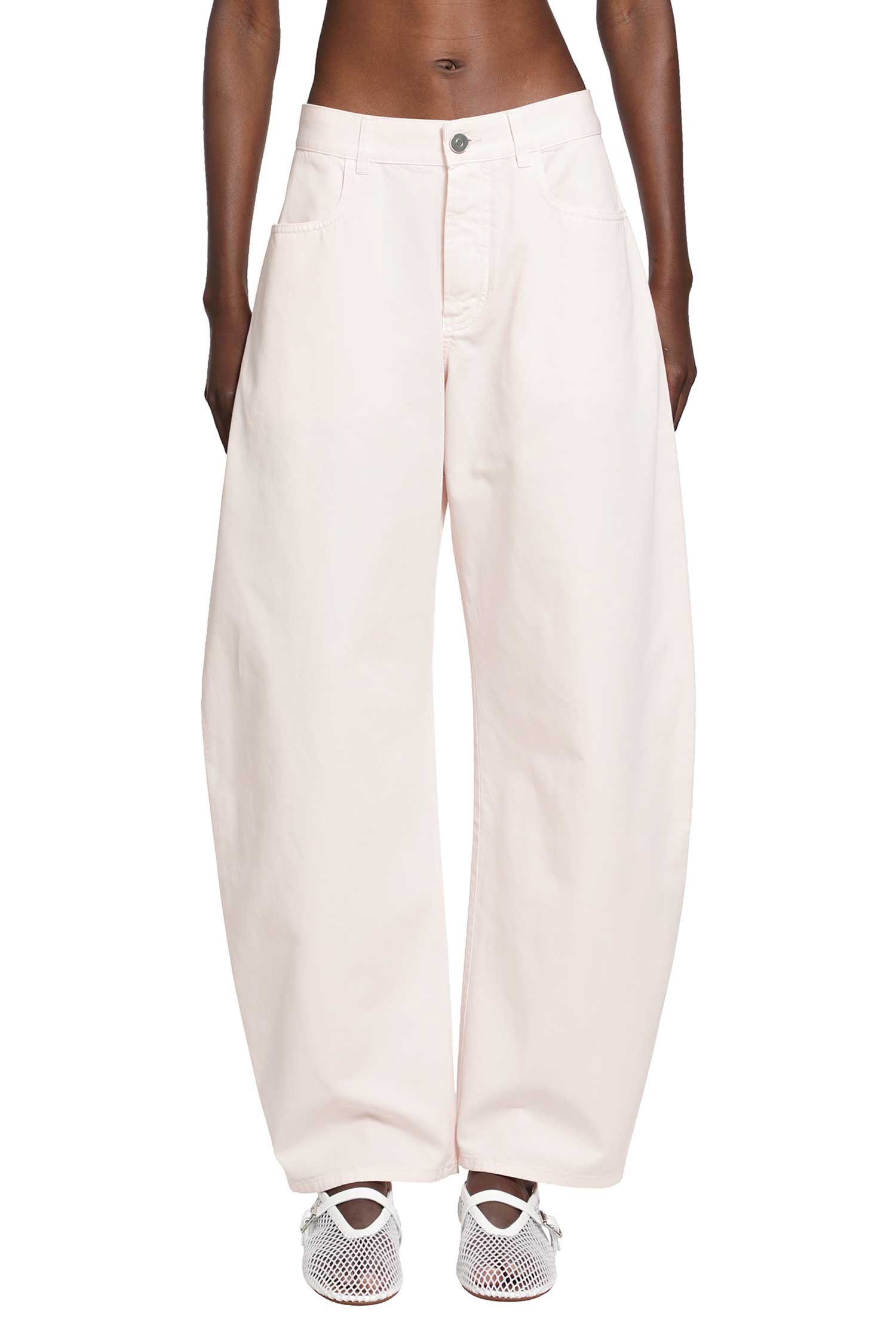 Alaïa Round Denim Pants, view 2