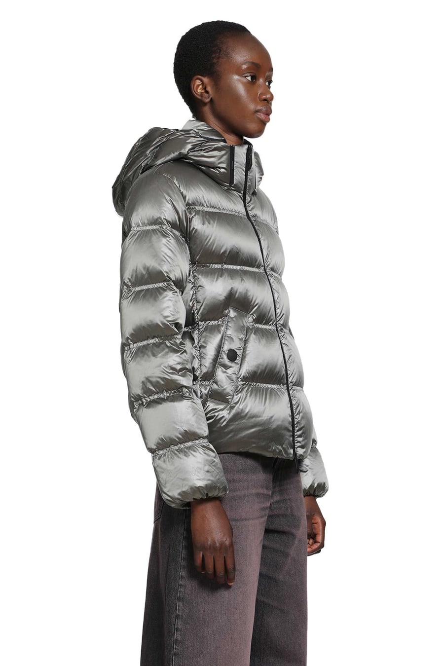 Moncler Sensation Short Down Jacket, view 3