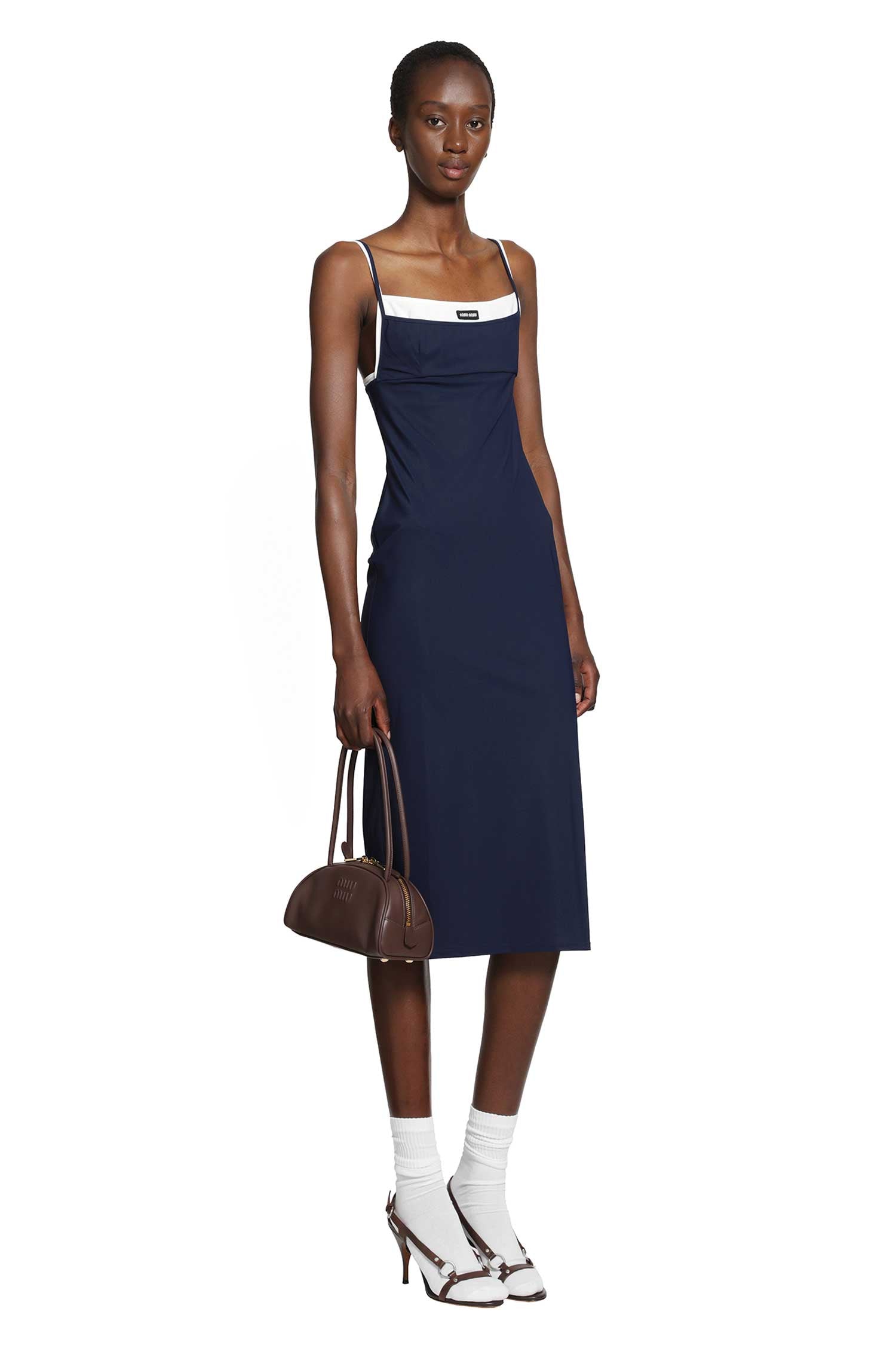 Miu Miu Stretch Jersey Mdi Dress