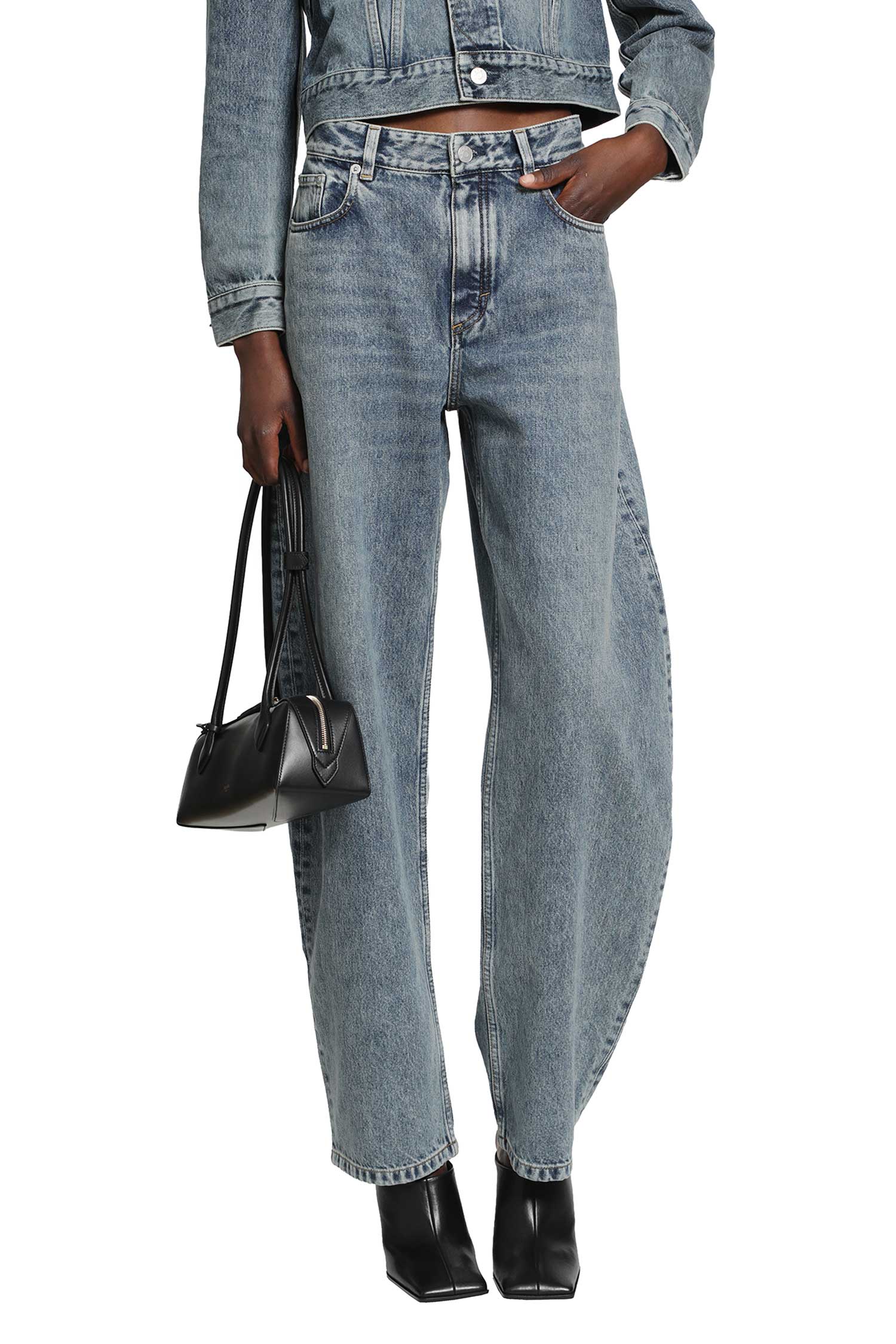 Alaïa Round Denim Jeans