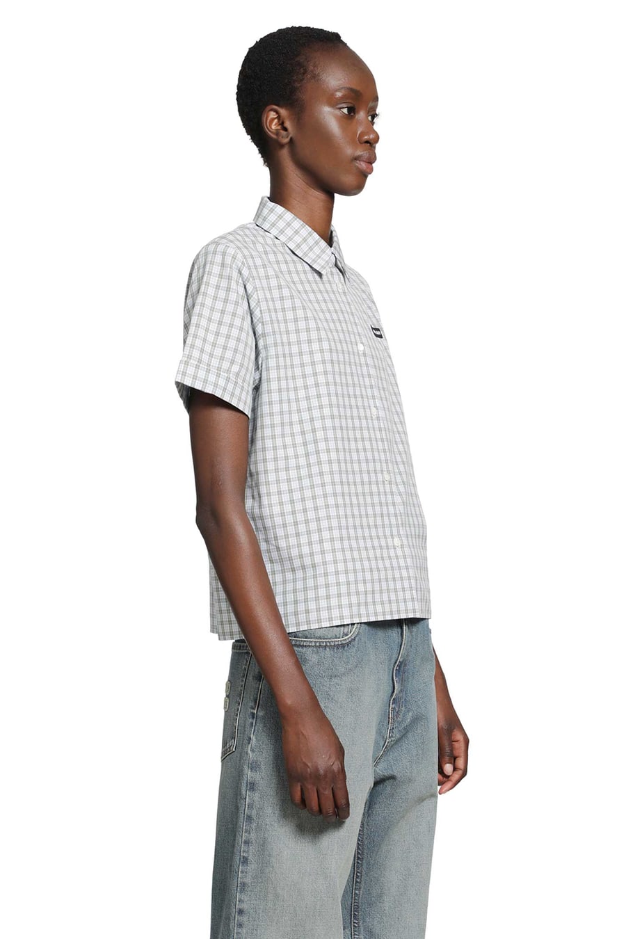 Miu Miu Checked Poplin Shirt, view 2