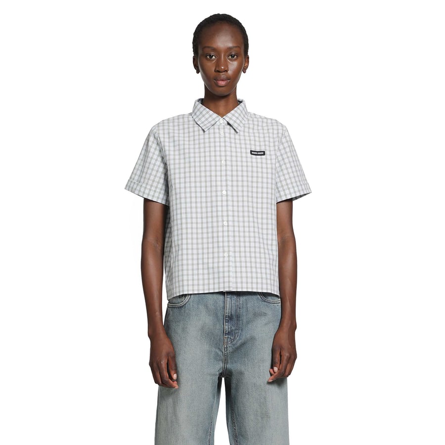 Miu Miu Checked Poplin Shirt, view 6