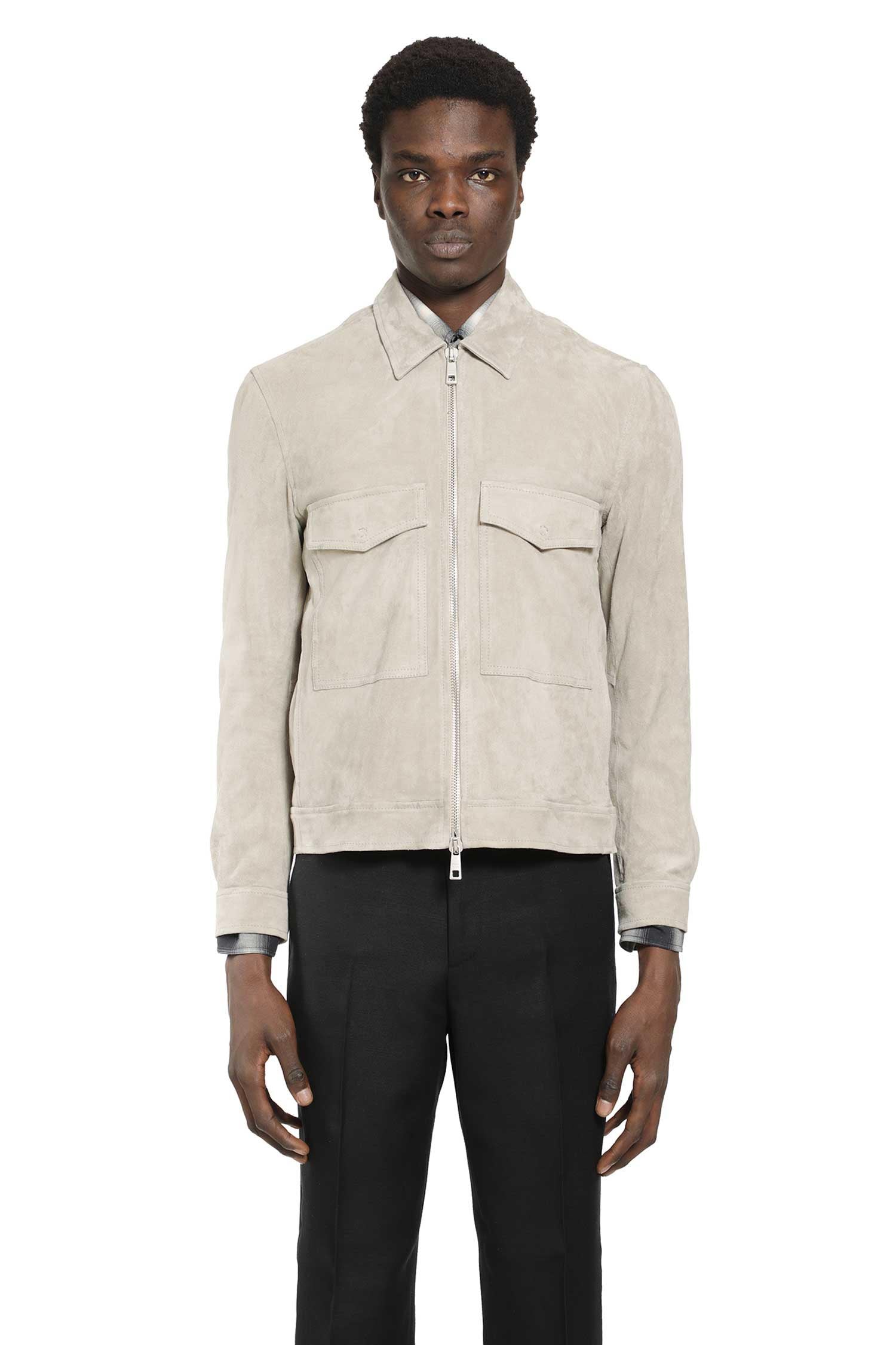GIORGIO BRATO Leather Zip-Up Jacket