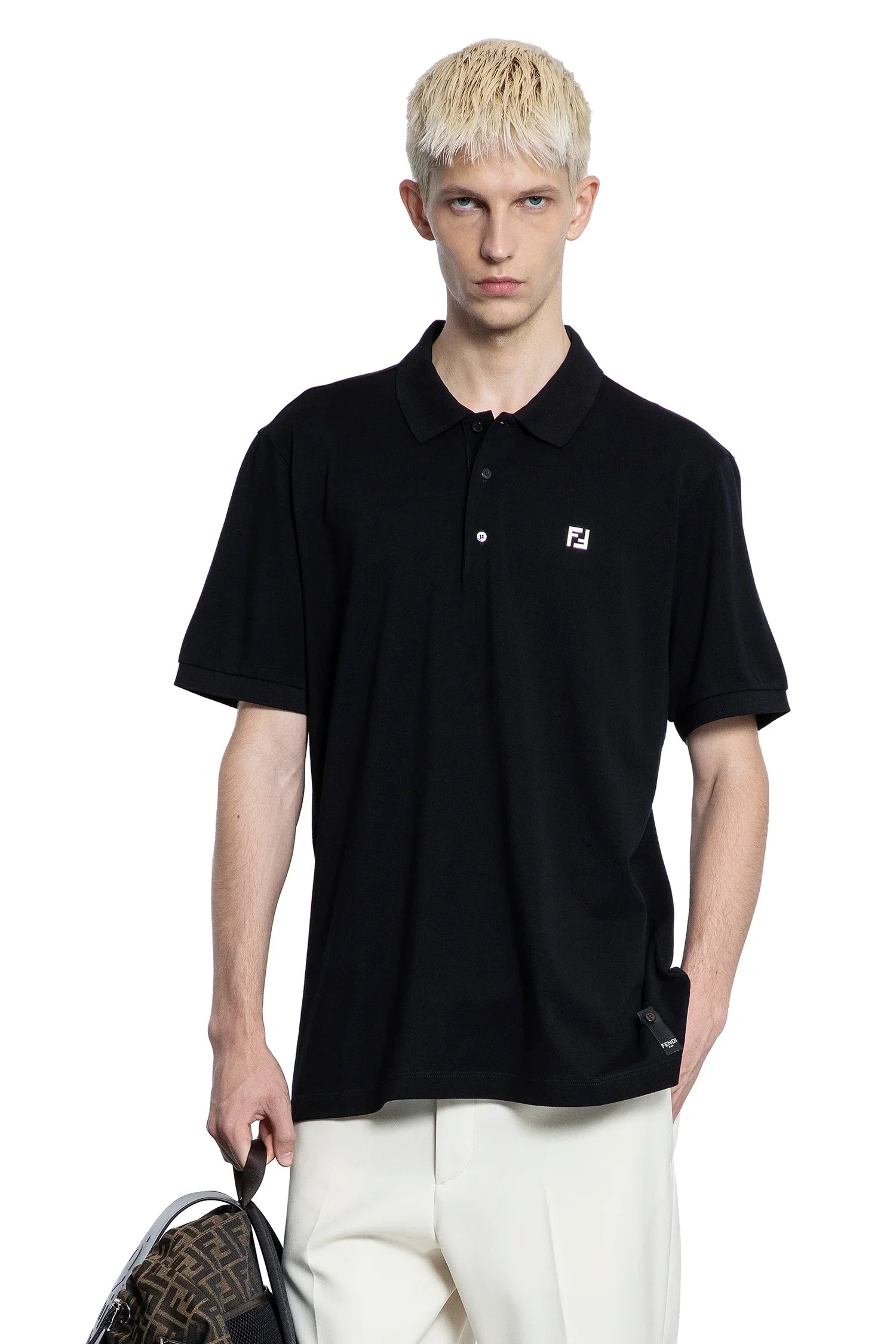 Fendi FF Cotton Piqué Polo Shirt