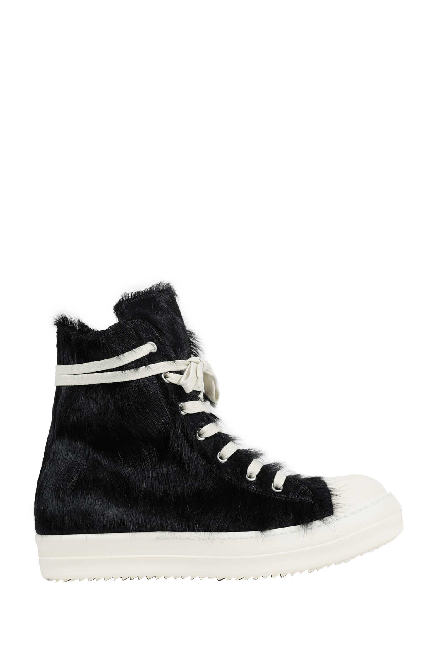 Rick Owens Tower Sneaks in Hair-on Calfskin