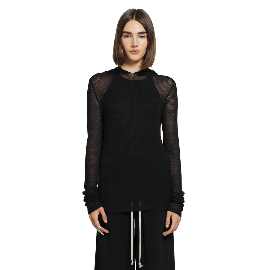Rick Owens Tower Hooded LS T, view 6