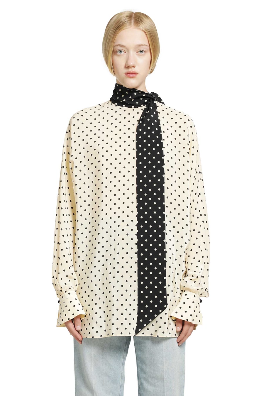 VALENTINO Polka dot blouse, view 2