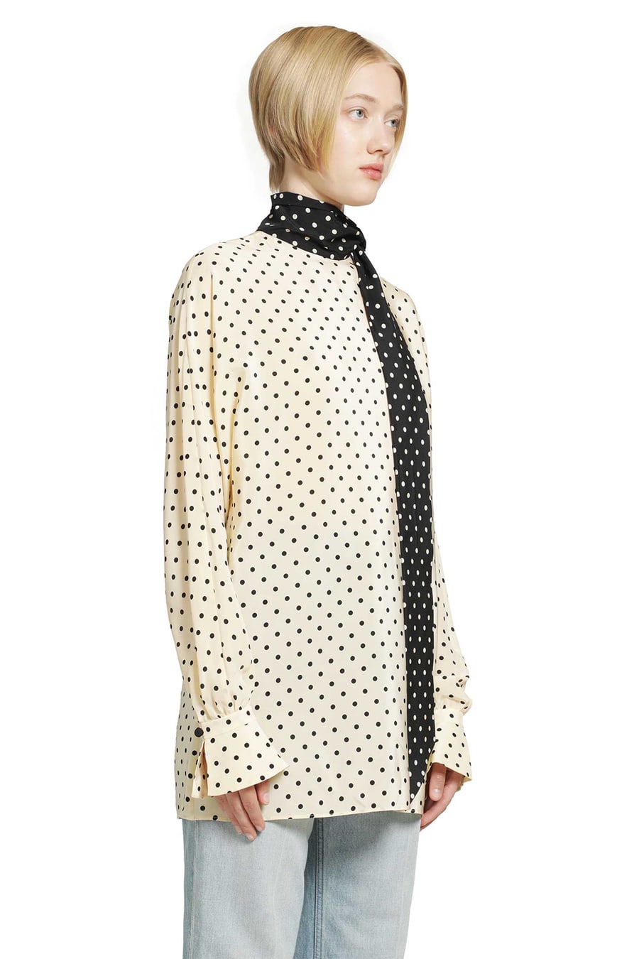 VALENTINO Polka dot blouse, view 3