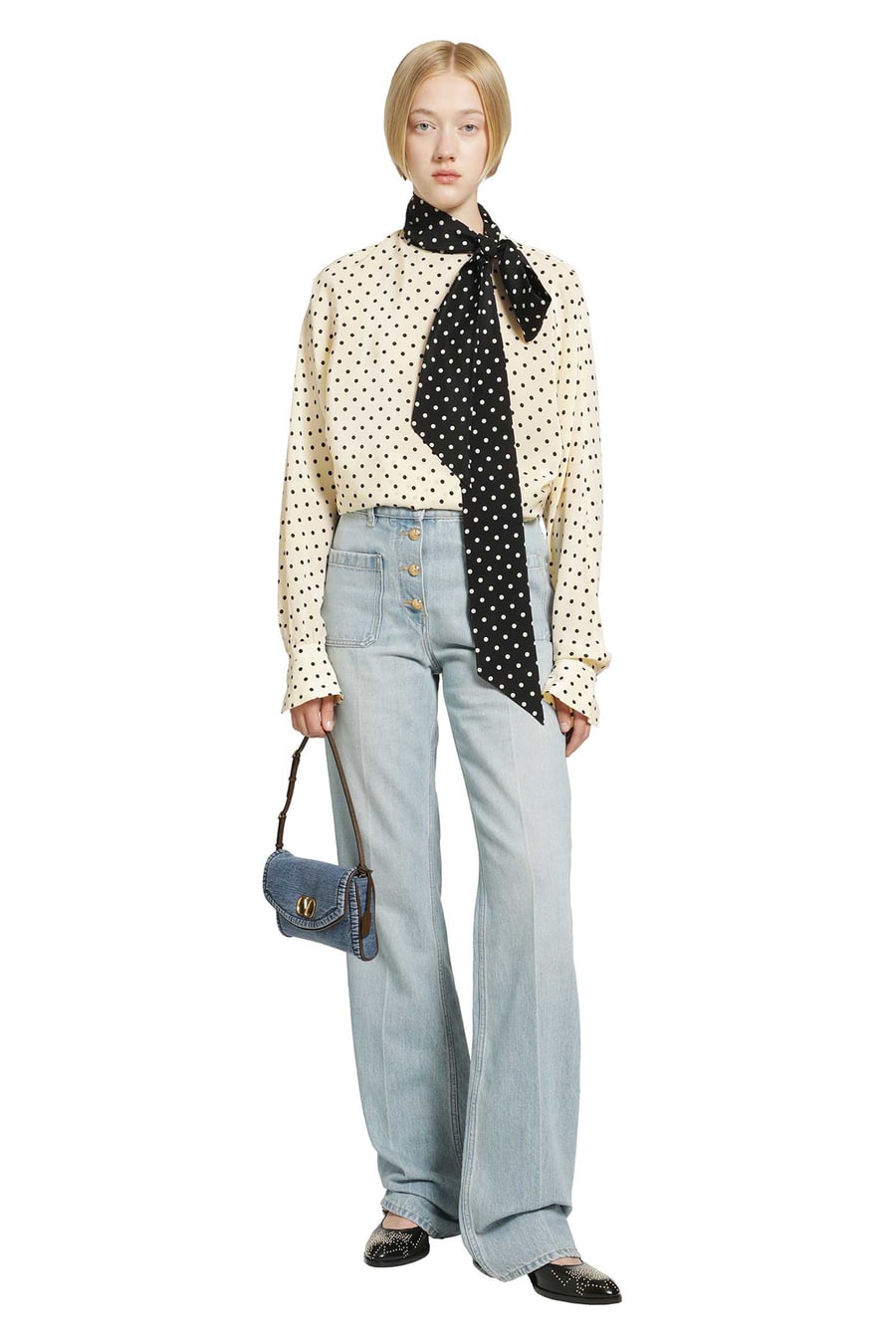 VALENTINO Polka dot blouse, view 6