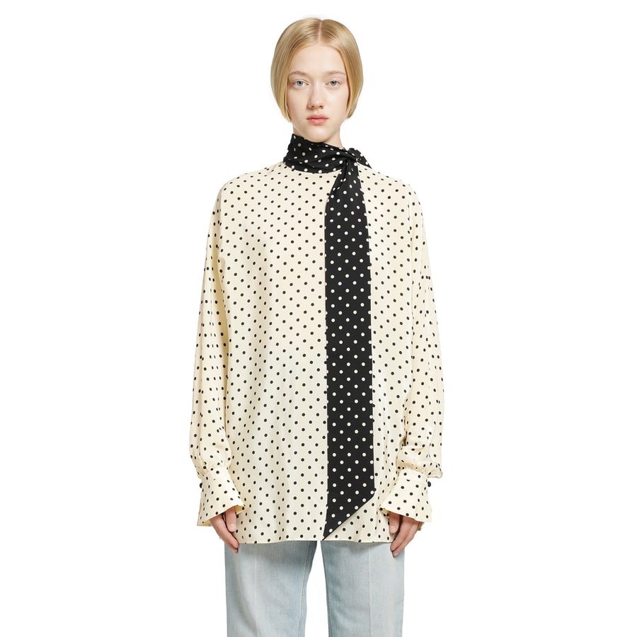 VALENTINO Polka dot blouse, view 7